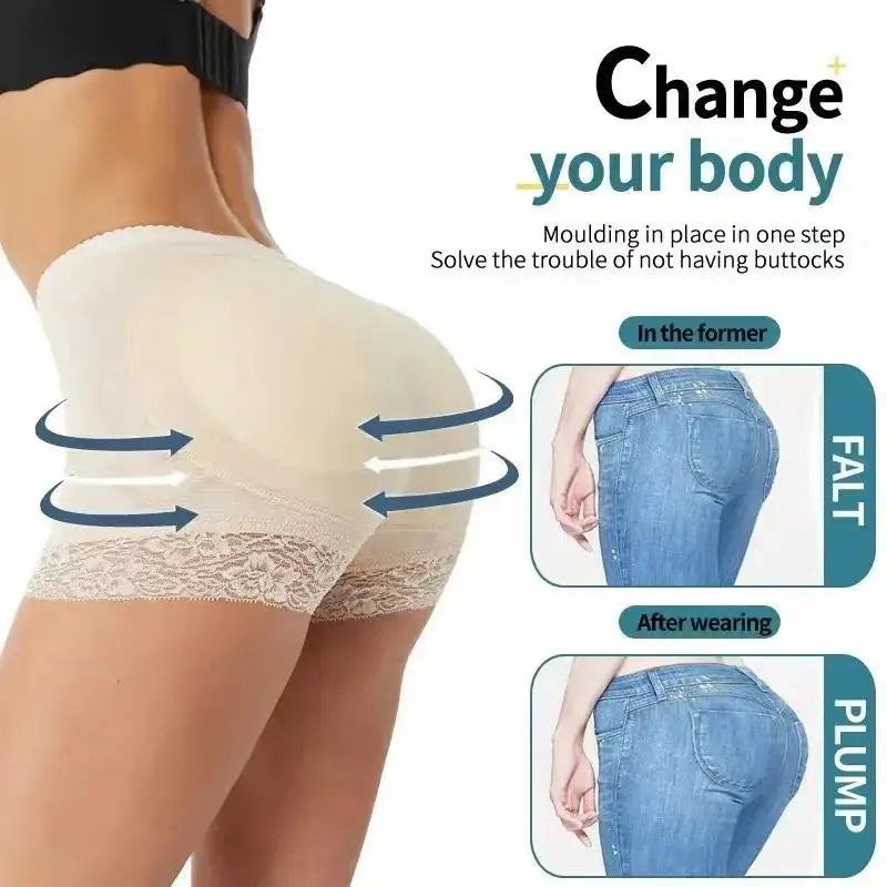 2025 Women Butt Lifter Panty Fake Buttock Body Shaper Padded Underwear Lady Lift Bum High Waist Tummy Control Hip Panties